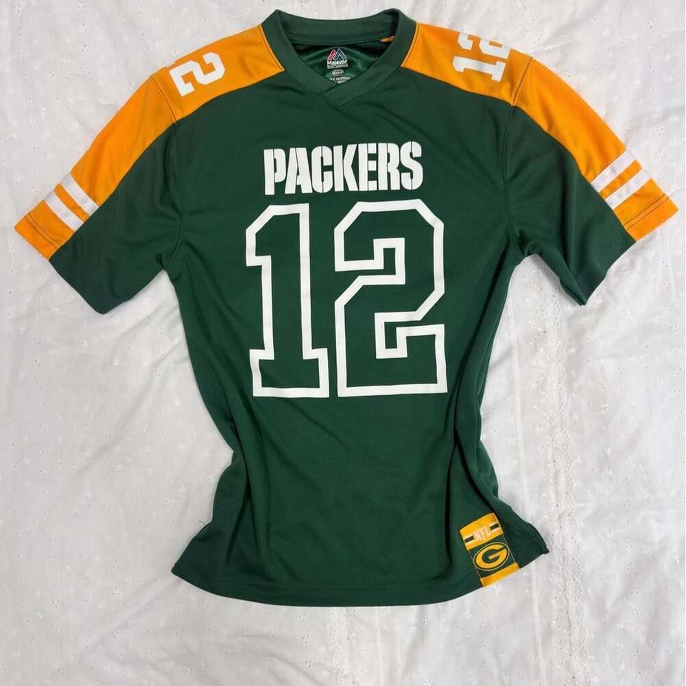 Majestic Green Bay Packers Aaron Rodgers 12 Jersey Size S